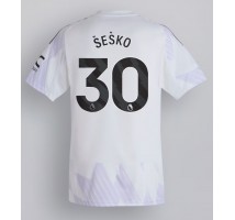 Manchester United Benjamin Sesko #30 Koszulka Wyjazdowa 2025-26 Krótki Rękaw